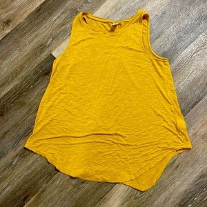 Yellow Luxe Tank. Petite, M